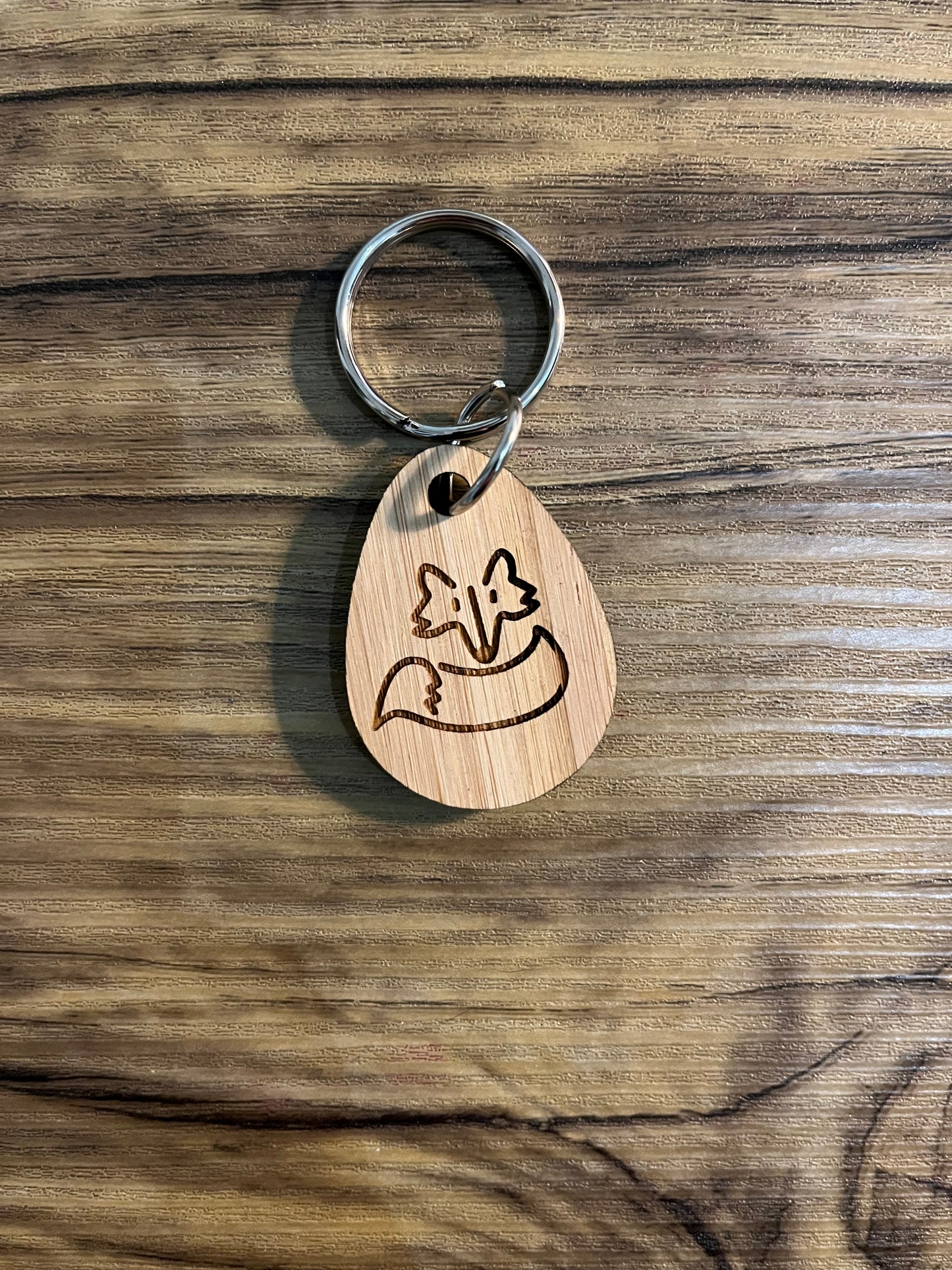 Bamboo Keyring